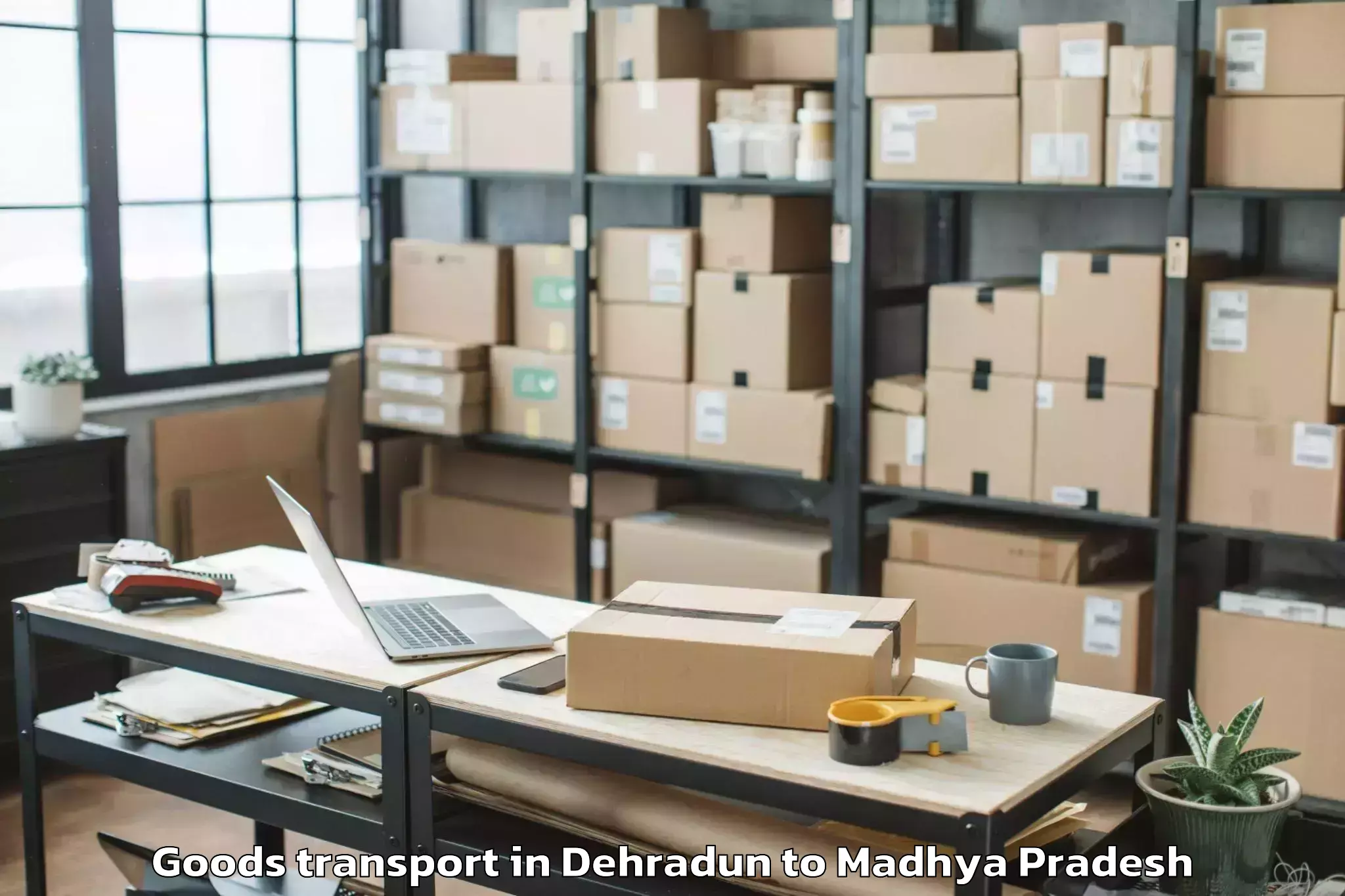 Book Dehradun to Morena Goods Transport